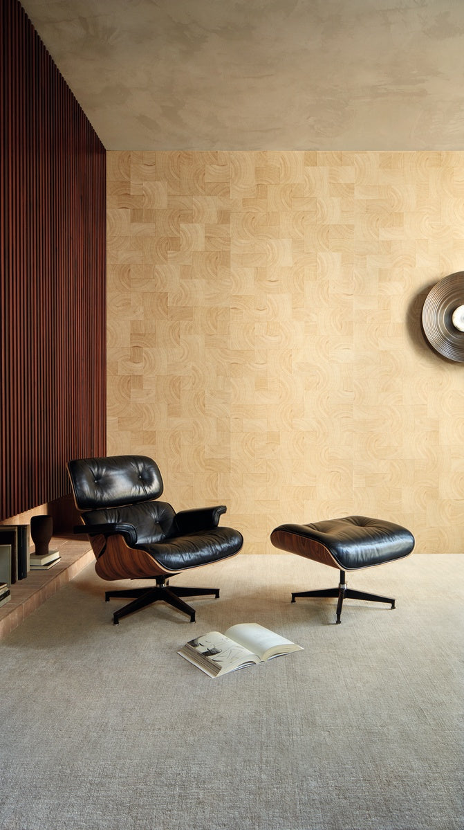 Élitis Marqueteries Empreintes RM 1040 15 in een sfeervol interieur