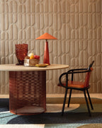 Élitis Forms Twisted suédine RM 1052 04 in een sfeervol interieur