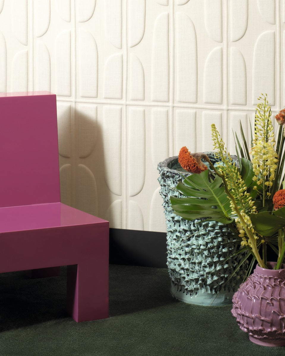 Élitis Forms Twisted lin RM 1053 01 in een sfeervol interieur