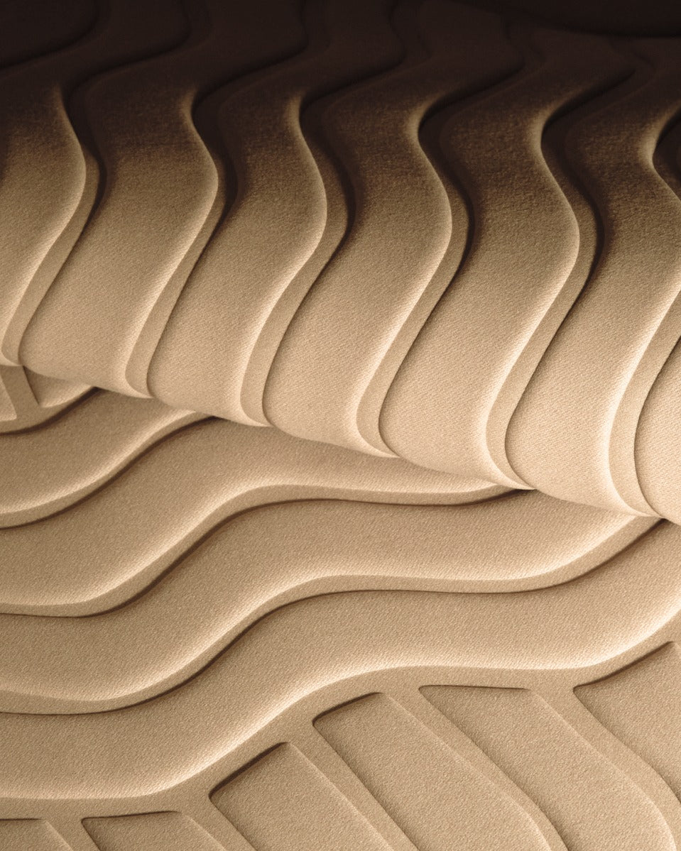 Élitis Forms Wave flanelle RM 1055 05 in een sfeervol interieur