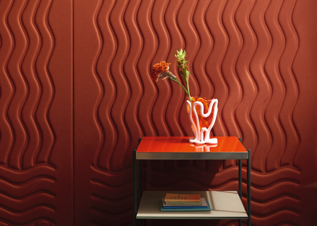 Élitis Forms Wave flanelle RM 1055 35 in een sfeervol interieur