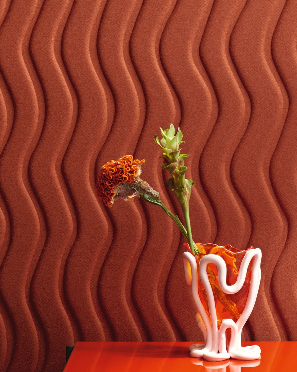 Élitis Forms Wave flanelle RM 1055 35 in een sfeervol interieur