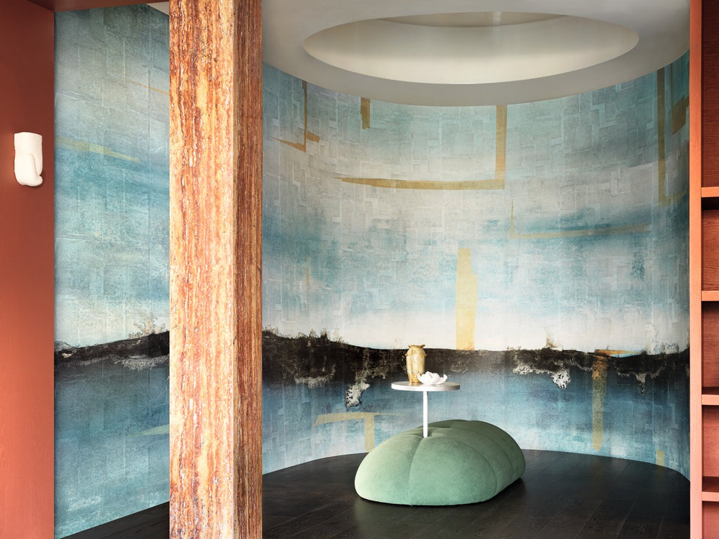 Élitis Sangpi Brumes laquées VP 1026 01 in een sfeervol interieur