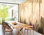 Élitis Madagascar Arrowroot Raw Raffia La caravelle VP 1047 01 in een sfeervol interieur