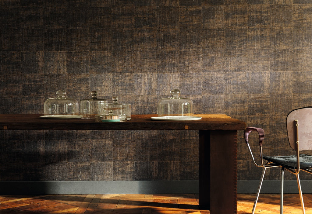 Élitis Raffia & Madagascar Raffia VP 601 80 in een sfeervol interieur