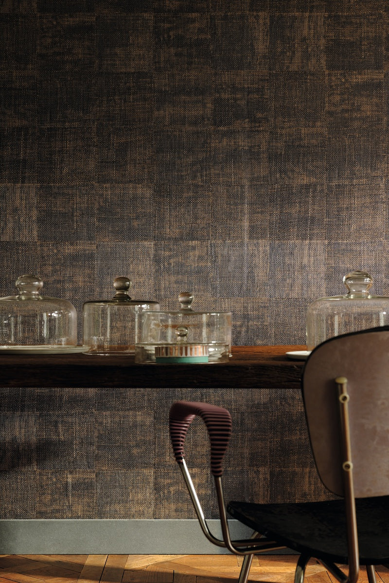 Élitis Raffia & Madagascar Raffia VP 601 80 in een sfeervol interieur