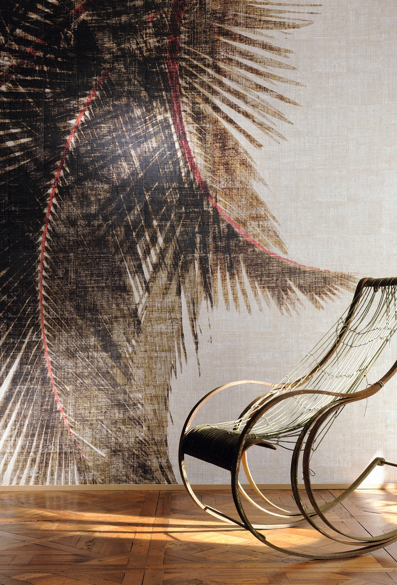 Élitis Raffia & Madagascar Cuba Libre VP 603 01 in een sfeervol interieur