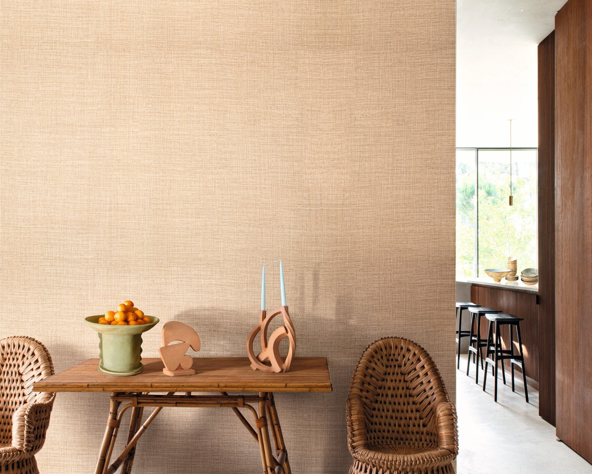 Élitis Madagascar Arrowroot Raw Raffia Madagascar VP 731 50 in een sfeervol interieur