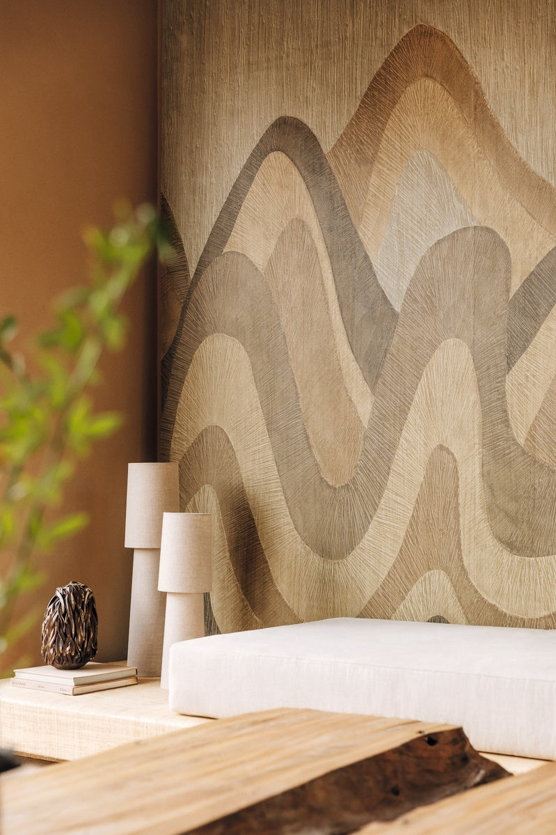 Élitis Bois Sculpté Pignada VP 941 01 in een sfeervol interieur