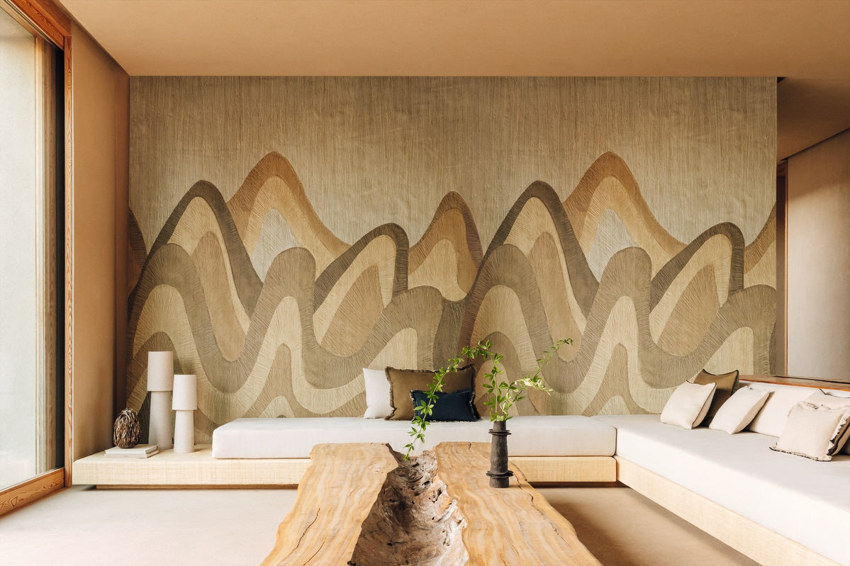 Élitis Bois Sculpté Pignada VP 941 01 in een sfeervol interieur