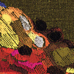 Élitis Lins Brodés Zakinthos VP 956 01 – dessin en kleur van dichtbij