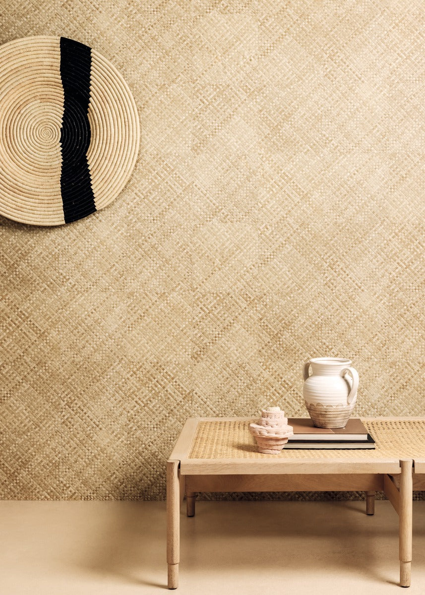 Élitis Matières Végétales Buri VP 985 04 in een sfeervol interieur
