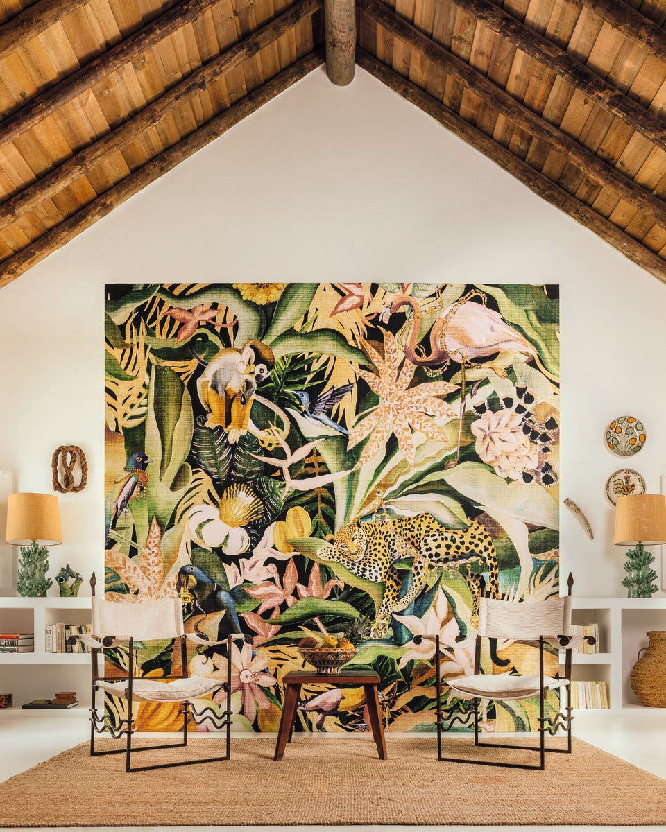 Élitis Matières Végétales Costalegre VP 992 01 in een sfeervol interieur