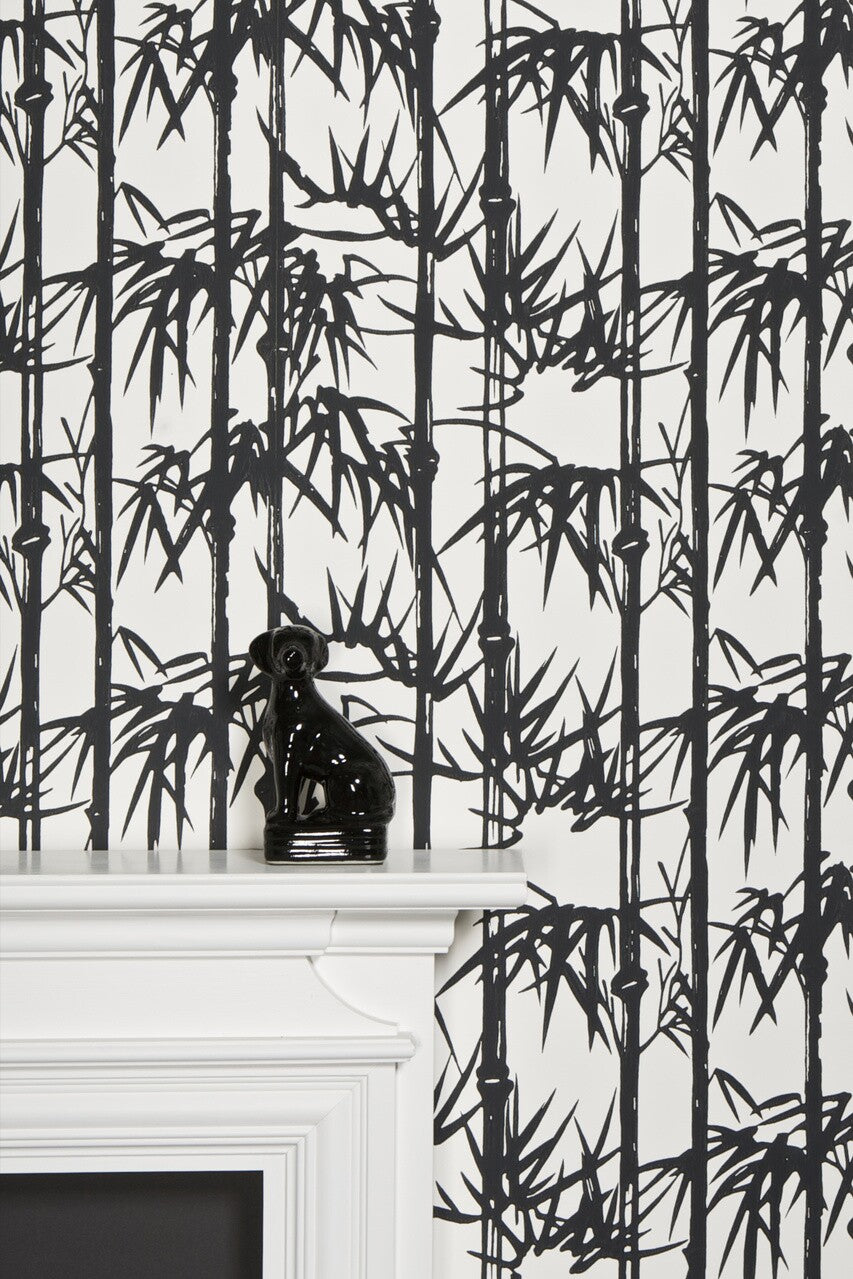 Farrow & Ball Bamboo Papers BP 2119 behang in een interieur, sfeerbeeld 2
