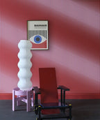 Farrow & Ball Carte Blanche Dot 59-02 behang in een woonkamer