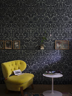 Farrow & Ball Silvergate BP 878 behang in een interieur