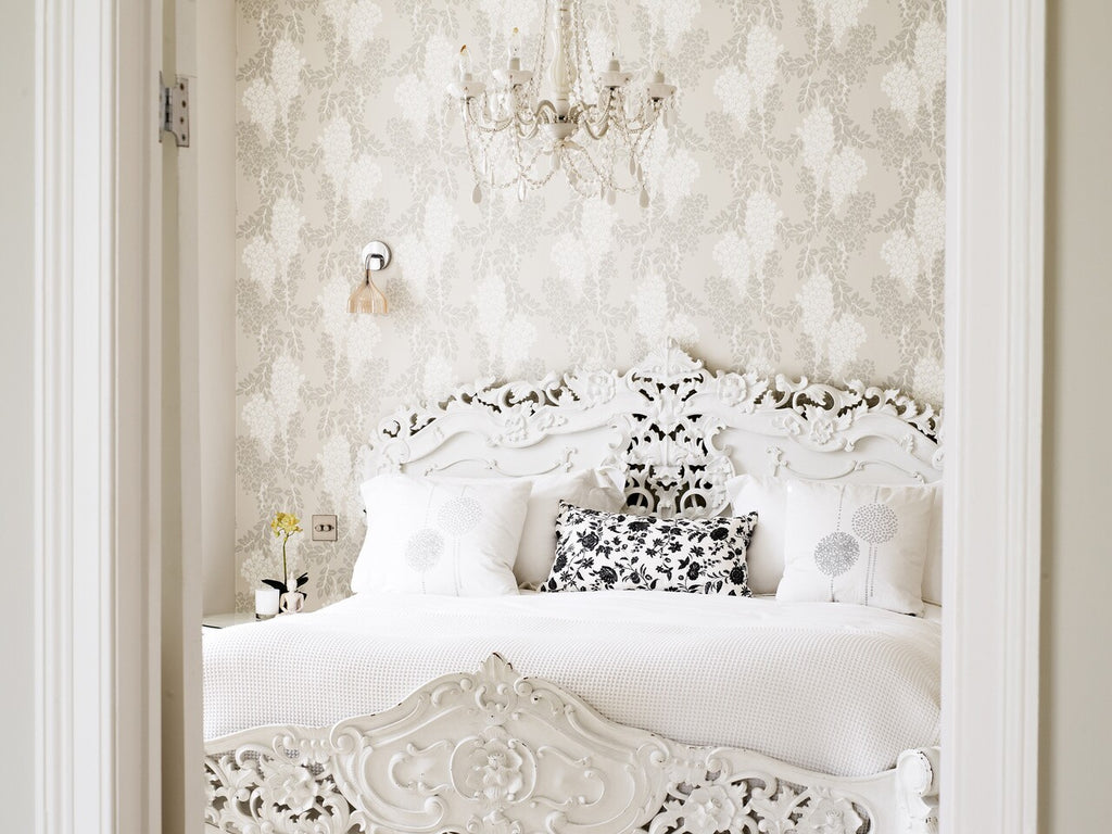 Farrow & Ball Wisteria BP 2201 behang in een interieur