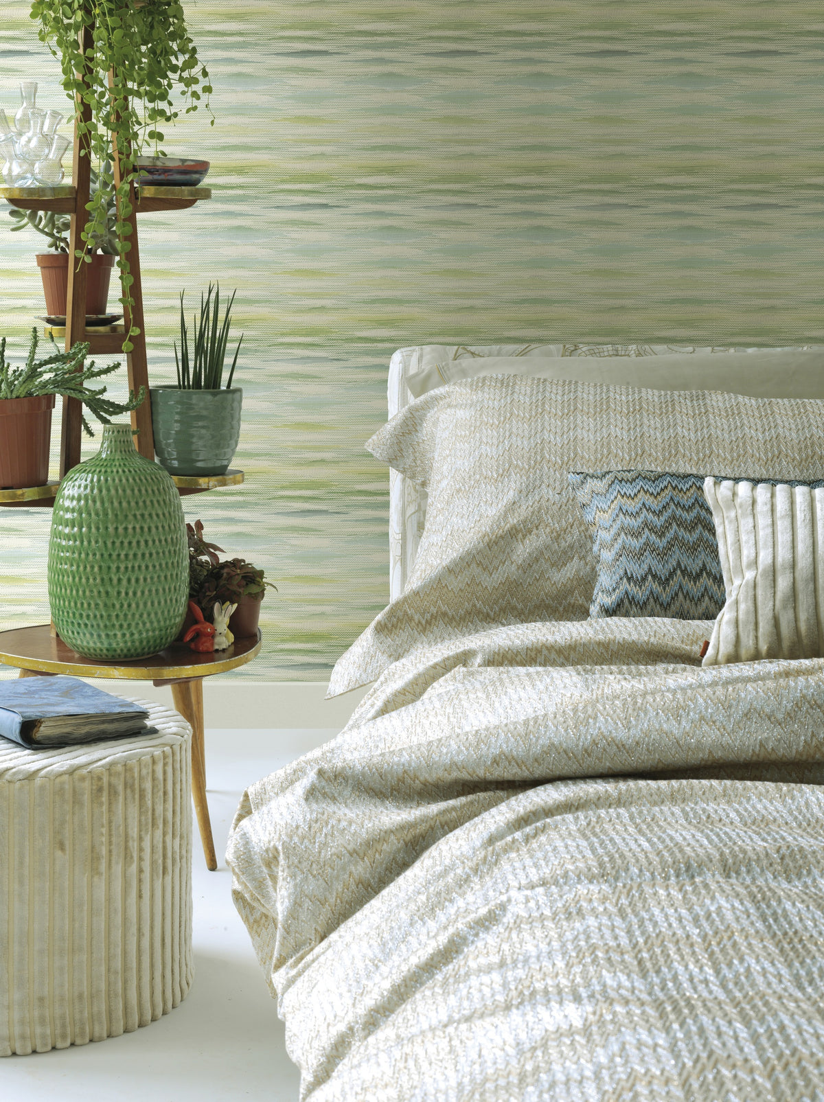 Hookedonwalls Missoni Home 10057 behang sfeerbeeld