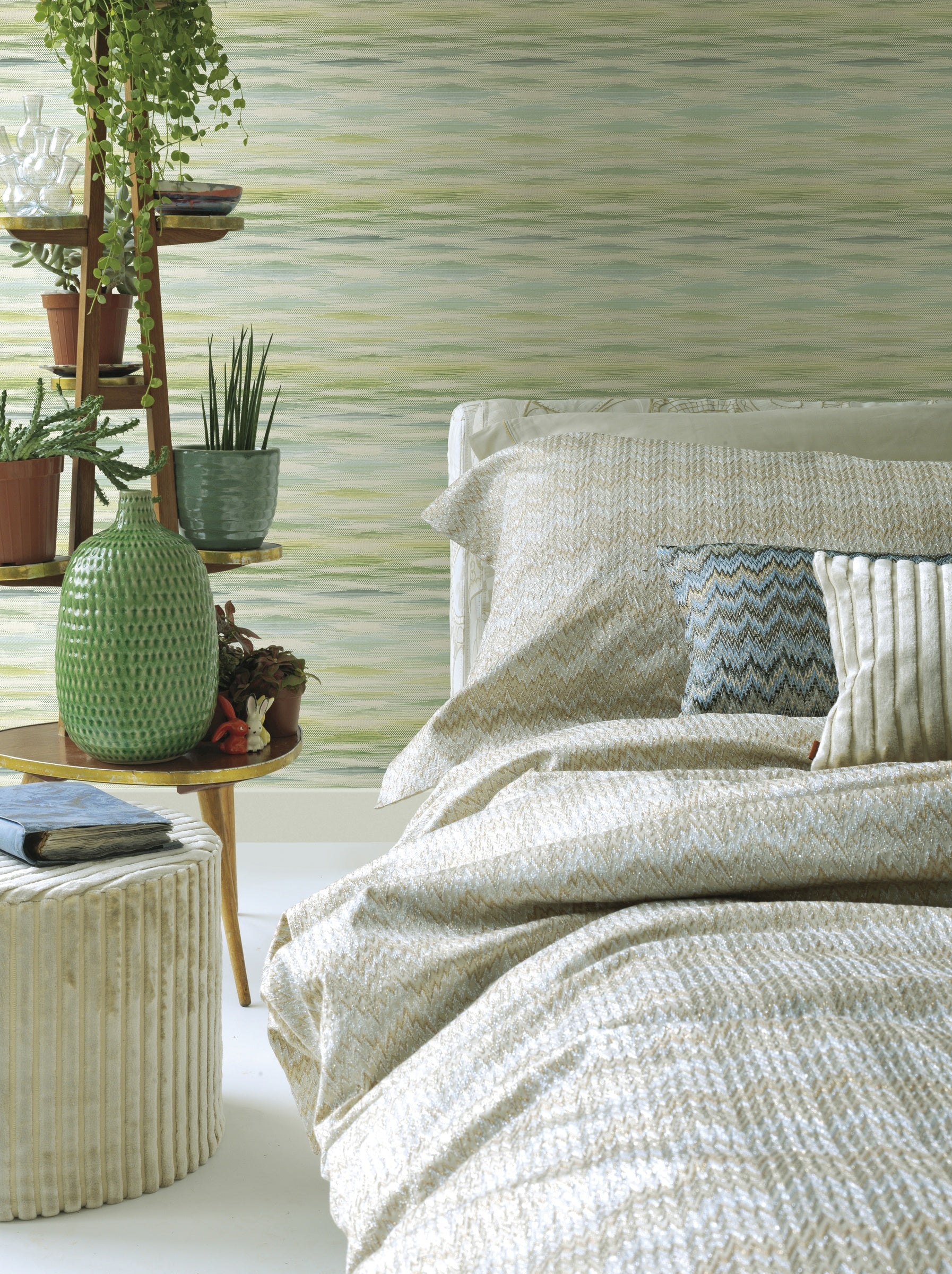 Hookedonwalls Missoni Home 10057 behang sfeerbeeld