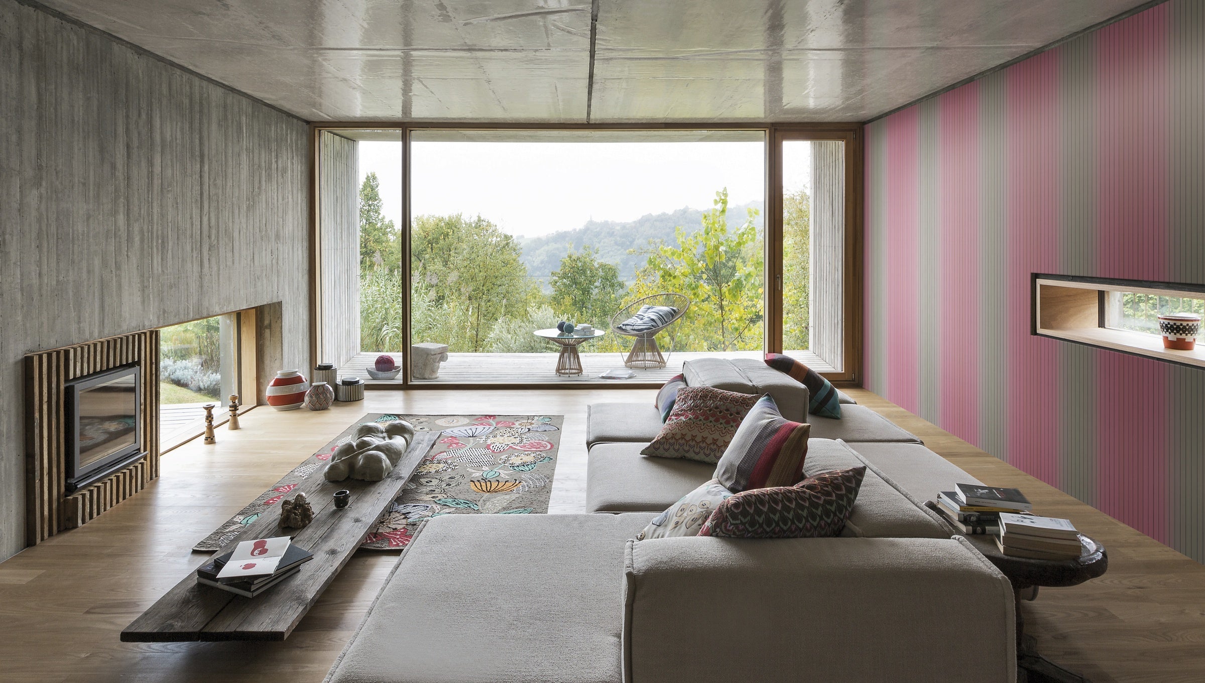 Hookedonwalls Missoni Home 10072 behang sfeerbeeld