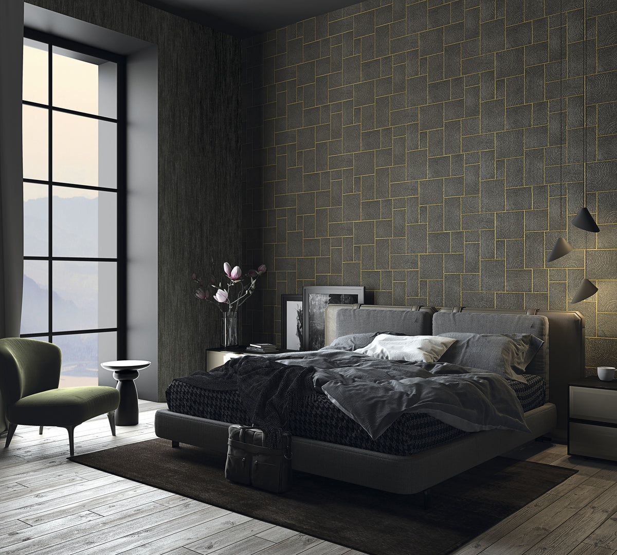 Hookedonwalls Amur 15107 behang sfeerbeeld