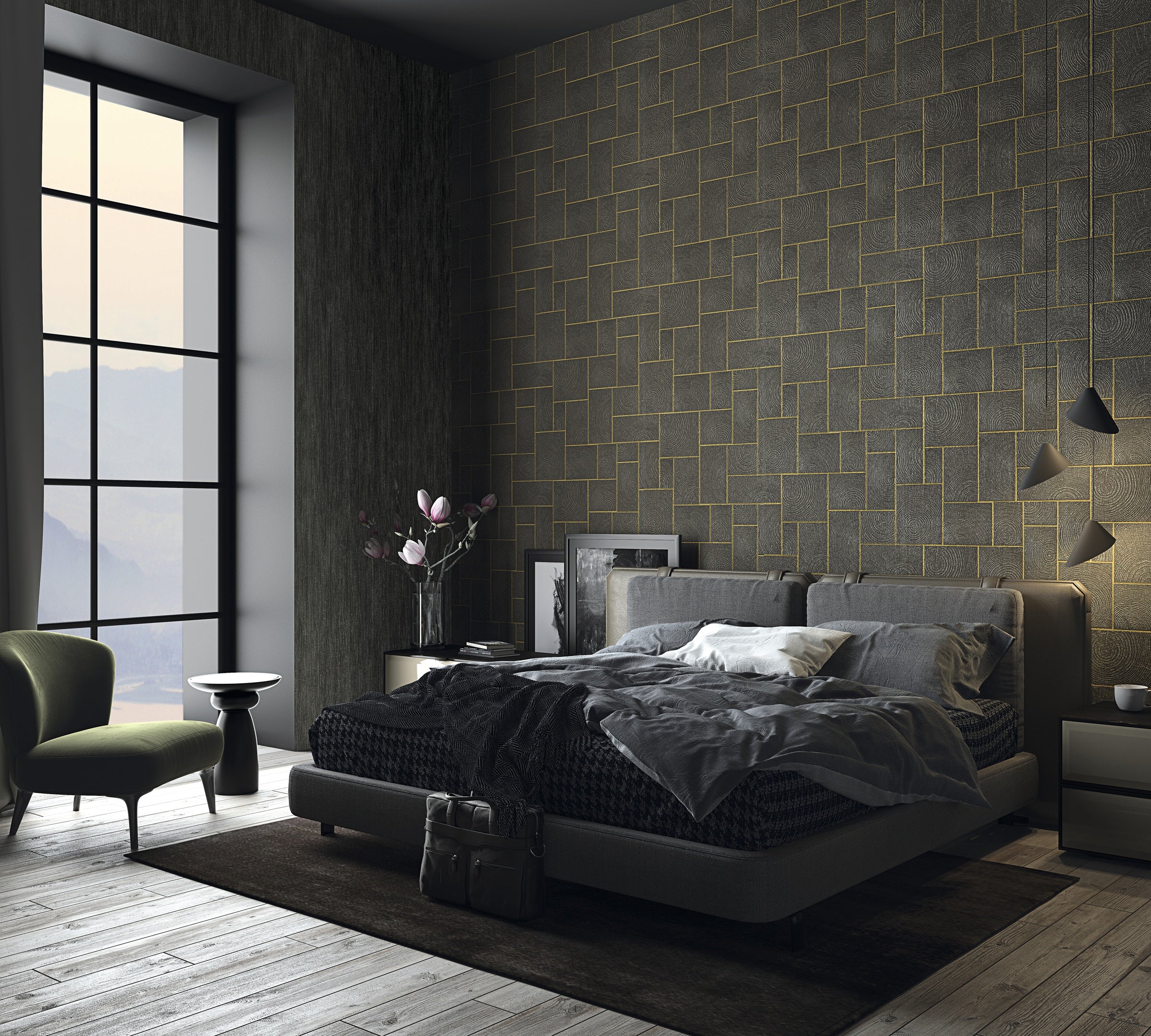 Hookedonwalls Amur 15107 behang sfeerbeeld