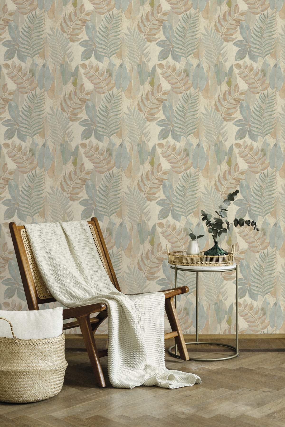 Hookedonwalls Tropical Weave Estasi 18800 behang sfeerbeeld