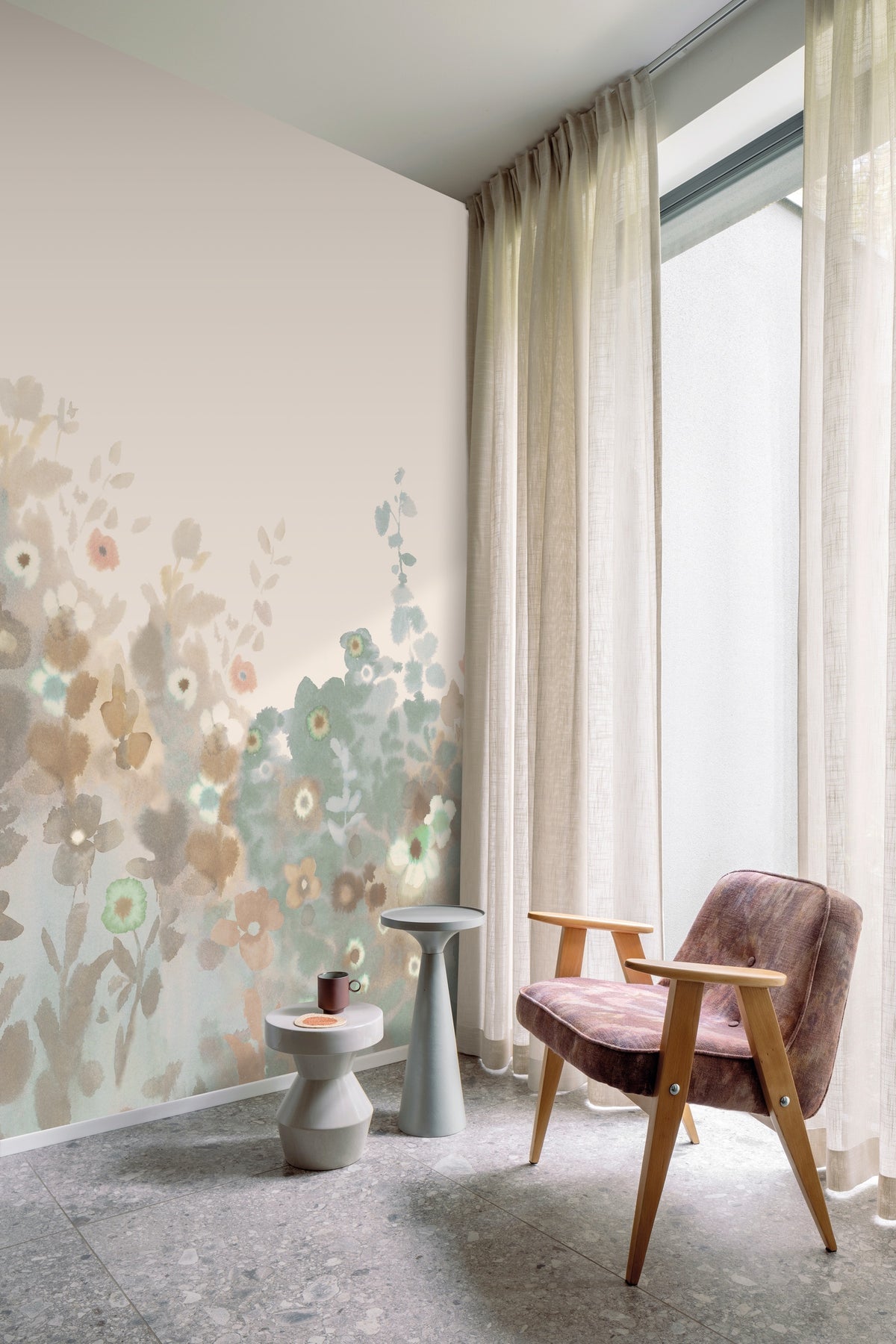 Hookedonwalls Promenade Meadow 20280 behang sfeerbeeld