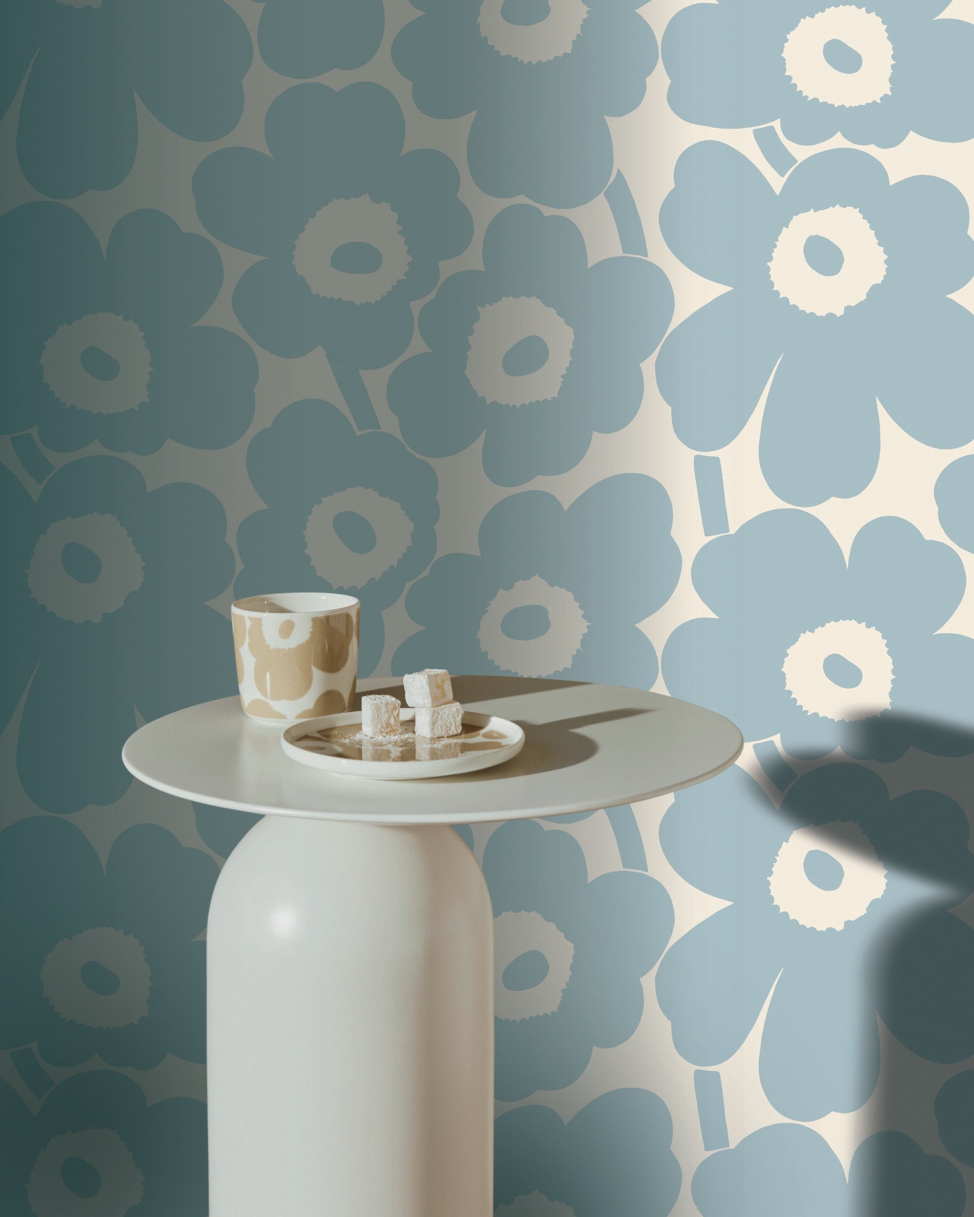 Hookedonwalls Marimekko Volume 06 Unikko 25103 behang sfeerbeeld
