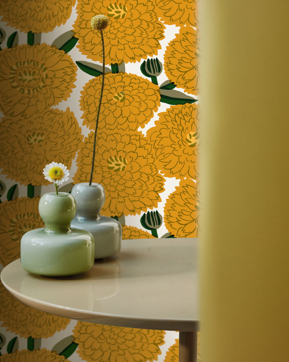 Hookedonwalls Marimekko Volume 06 Primavera 25107 behang sfeerbeeld