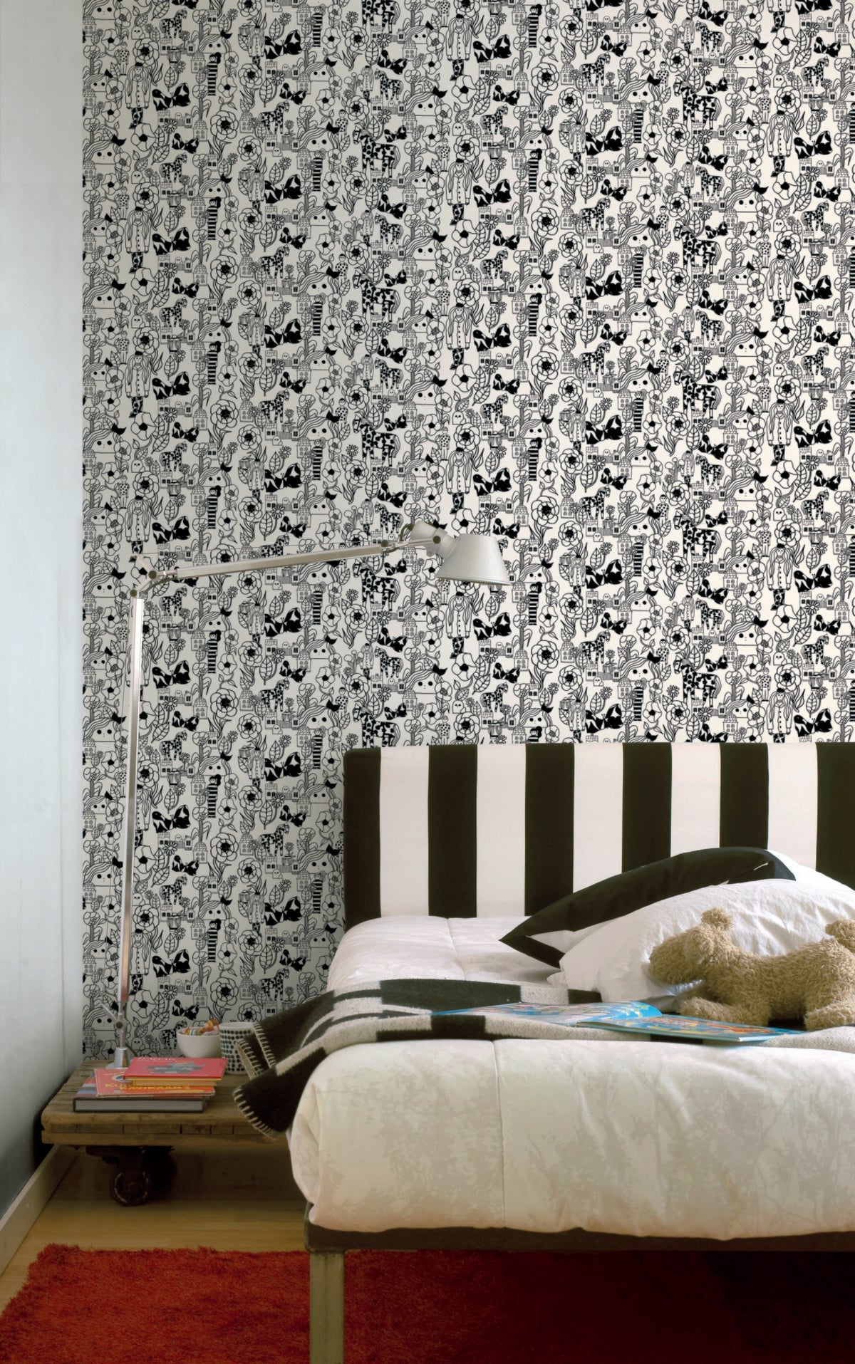 Hookedonwalls Marimekko Volume 06 Marikyla 25166 behang sfeerbeeld