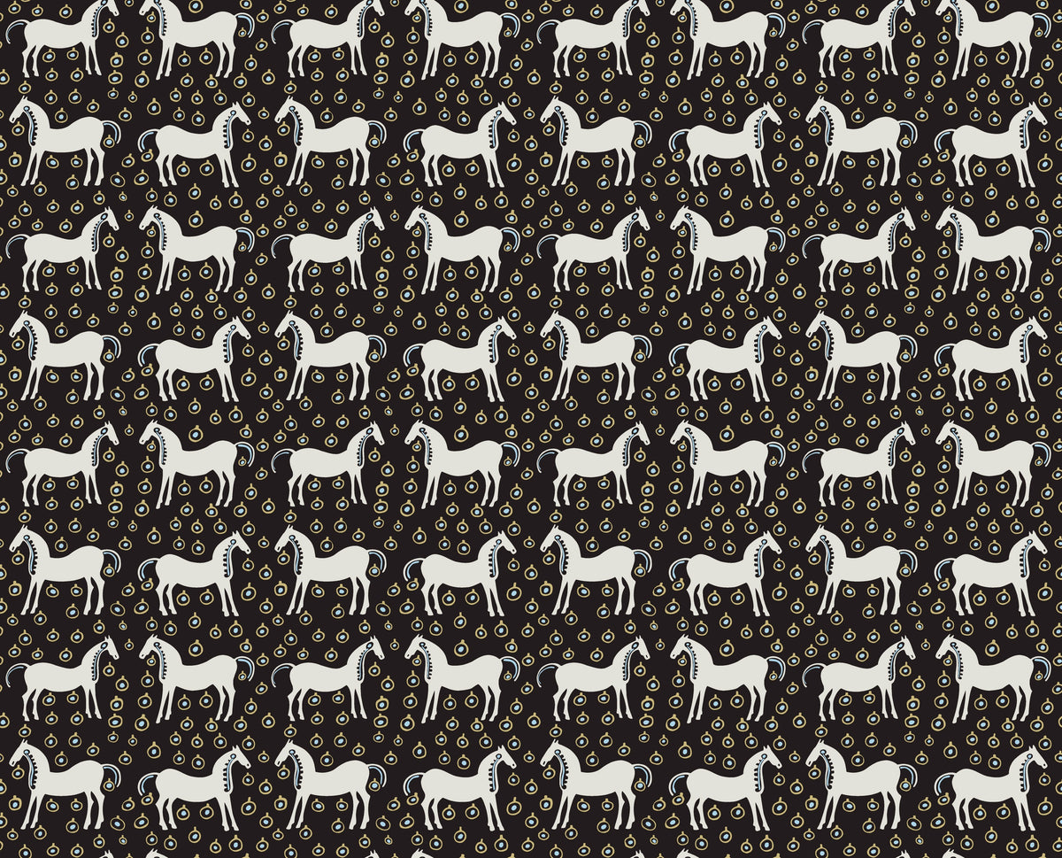 Hookedonwalls Marimekko Volume 06 Musta Tamma 25170 behang