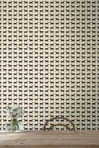 Hookedonwalls Marimekko Volume 06 Musta Tamma 25171 behang sfeerbeeld