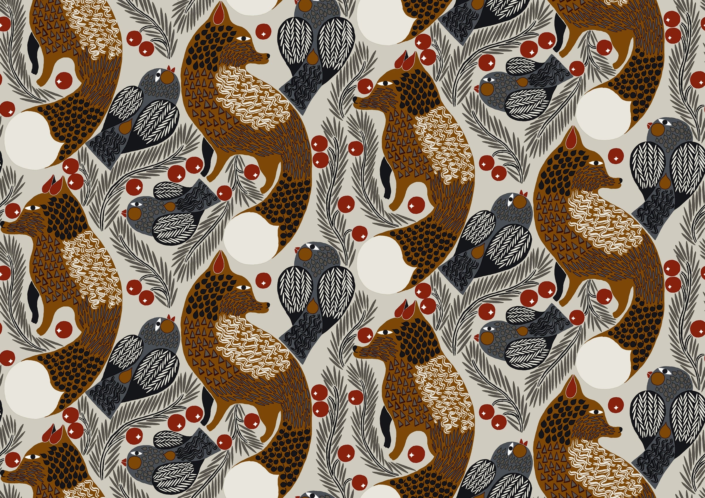Hookedonwalls Marimekko Volume 06 Ketunmarja 25175 behang