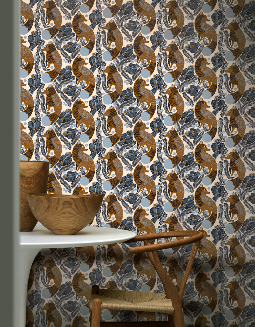 Hookedonwalls Marimekko Volume 06 Ketunmarja 25176 behang sfeerbeeld