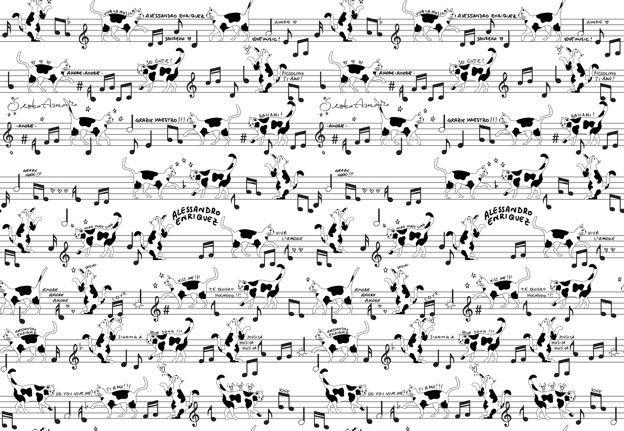 Hookedonwalls Enriquezland Musicisti 25512 behang