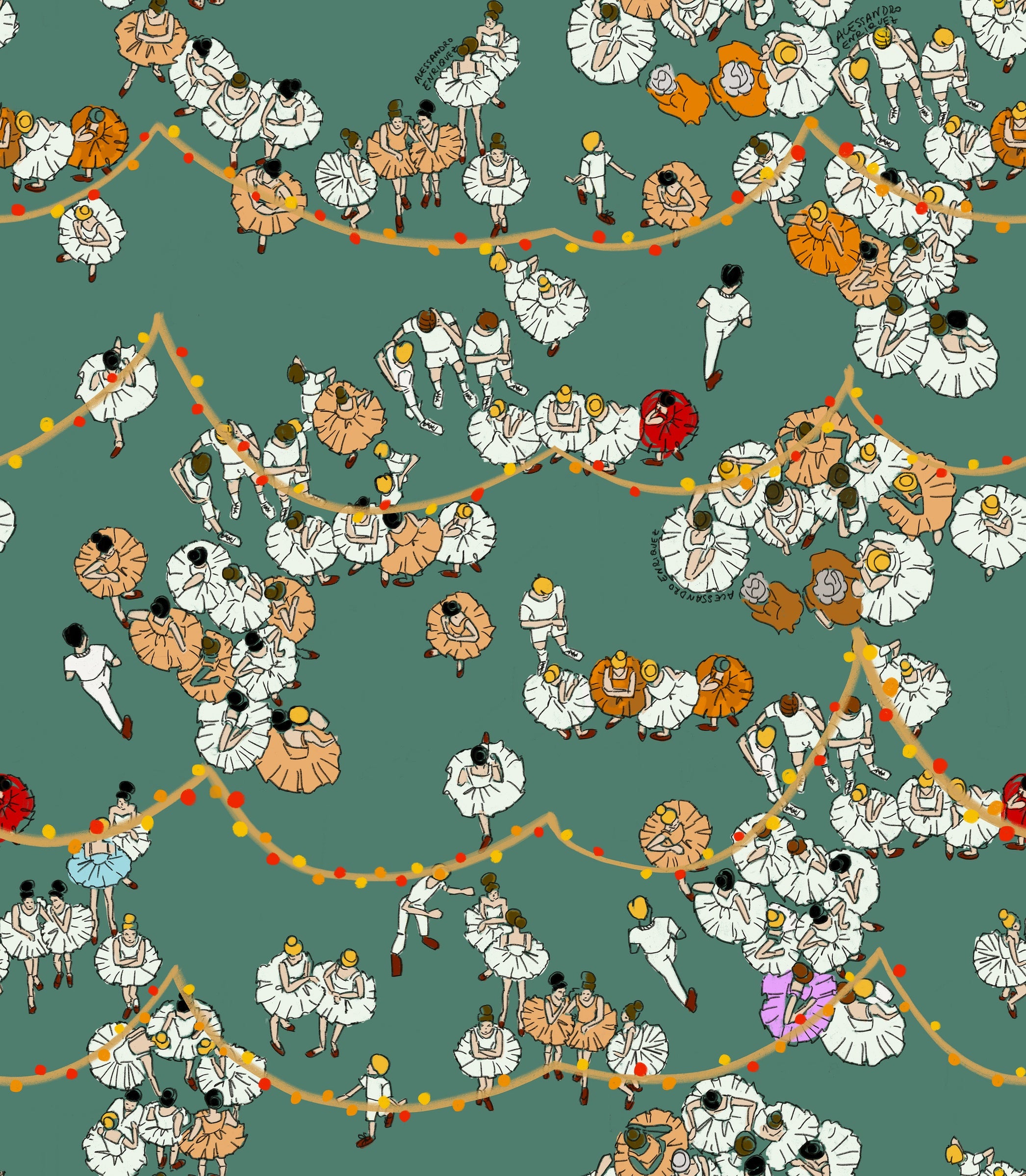 Hookedonwalls Enriquezland Le Ballet 25523 behang