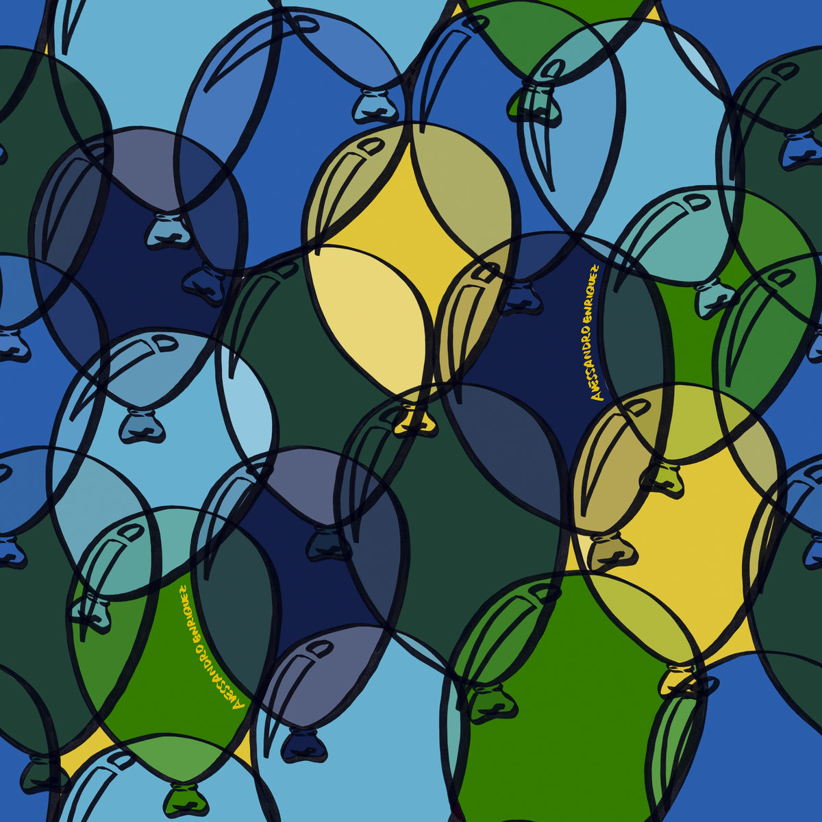 Hookedonwalls Enriquezland Balloons 25525 behang