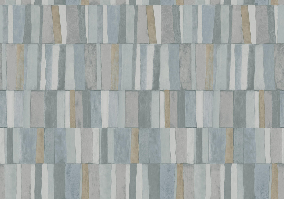 Hookedonwalls Academy Ritter Tiles 25613 behang