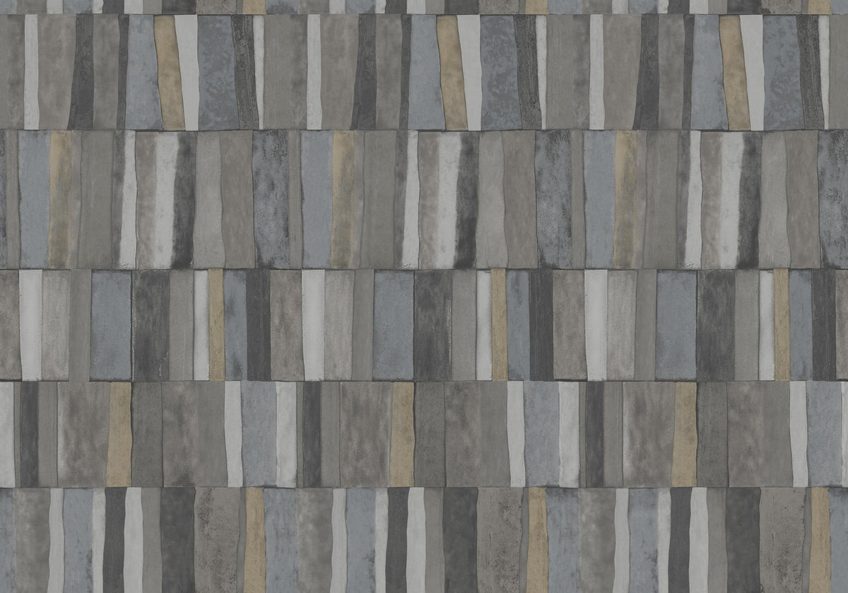 Hookedonwalls Academy Ritter Tiles 25614 behang