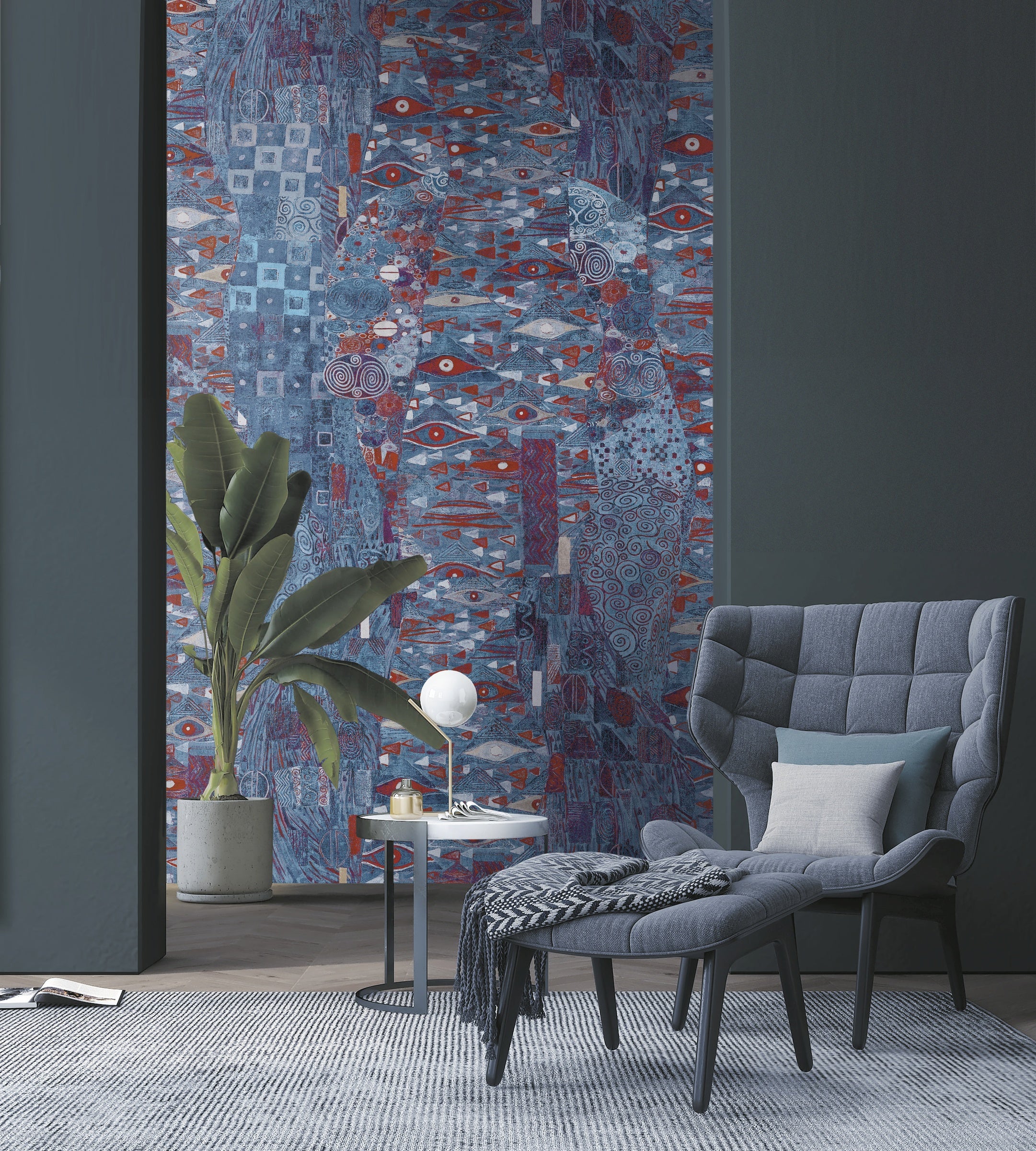 Hookedonwalls Academy Adele Metallic 25681 behang sfeerbeeld