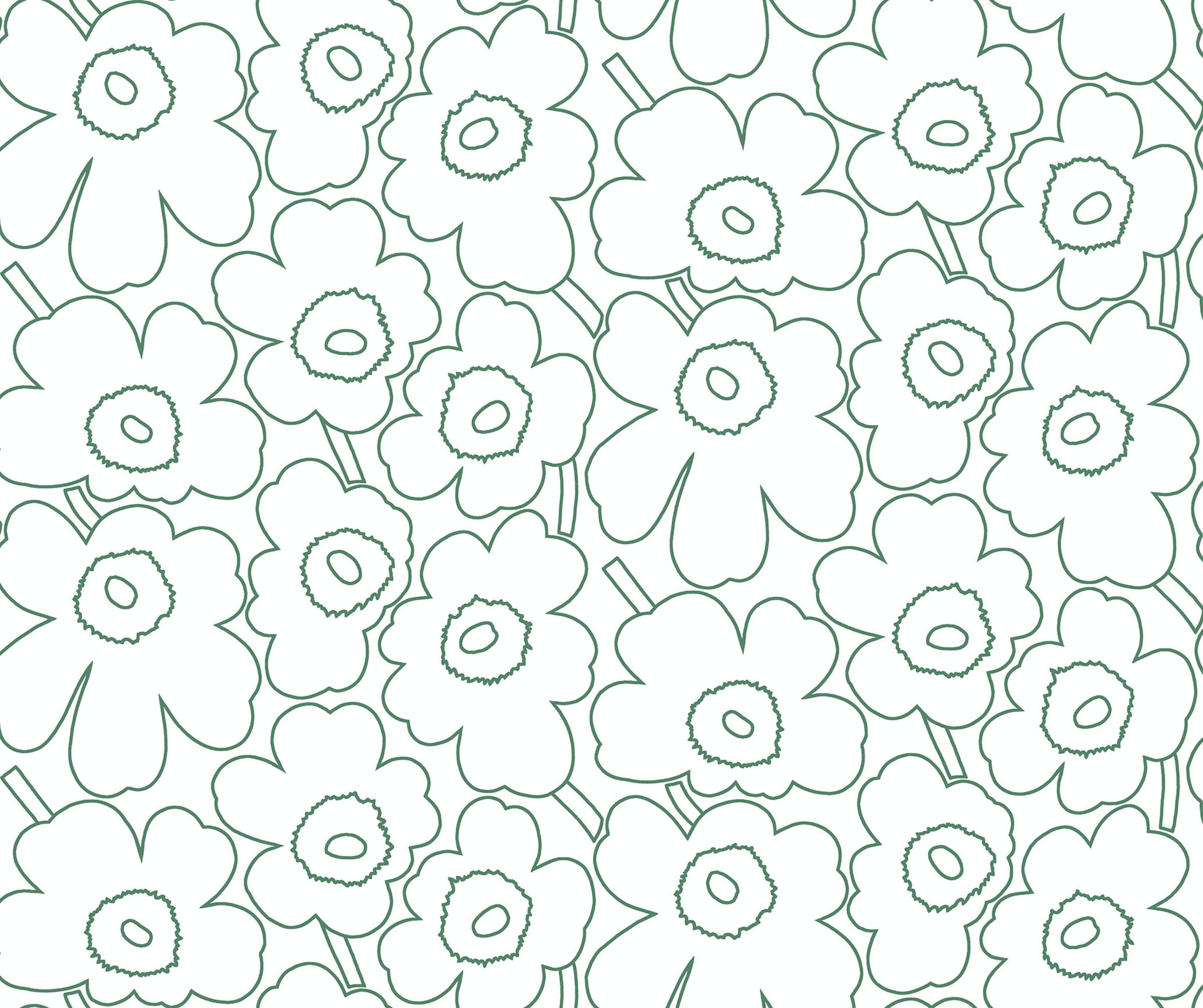 Hookedonwalls Marimekko Volume 07 Piirto Unikko 25913 behang