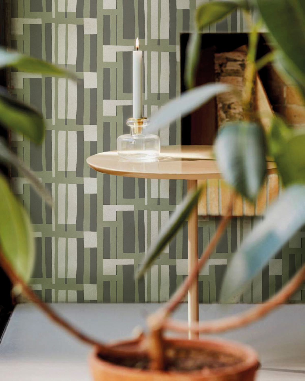 Hookedonwalls Marimekko Volume 07 Attika 25955 behang sfeerbeeld