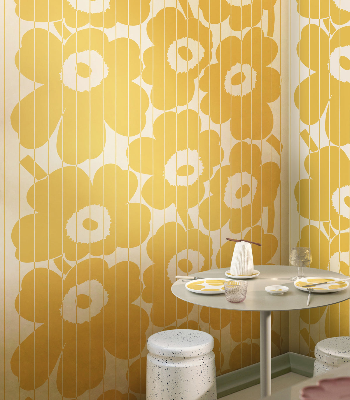 Hookedonwalls Marimekko Volume 07 Vesi Unikko 25996 behang sfeerbeeld