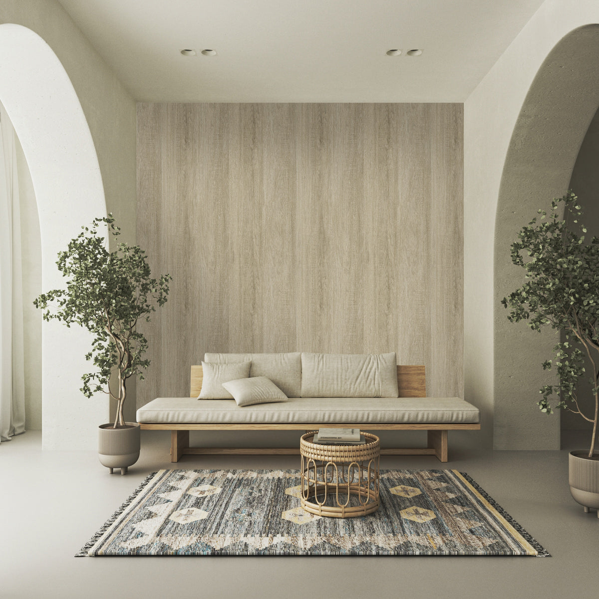 Hookedonwalls Long Island Oak 26210 behang sfeerbeeld