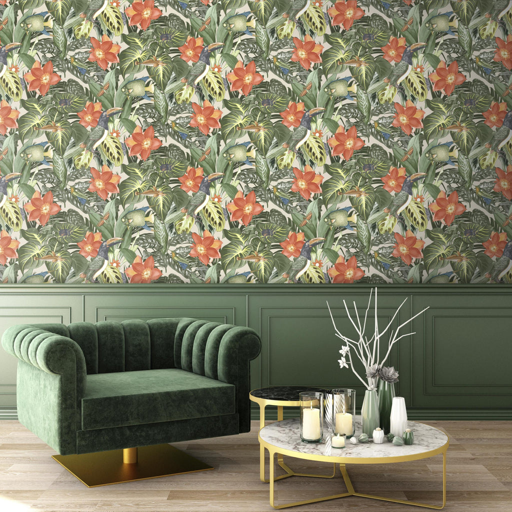 Hookedonwalls Caribbean 27229 behang sfeerbeeld