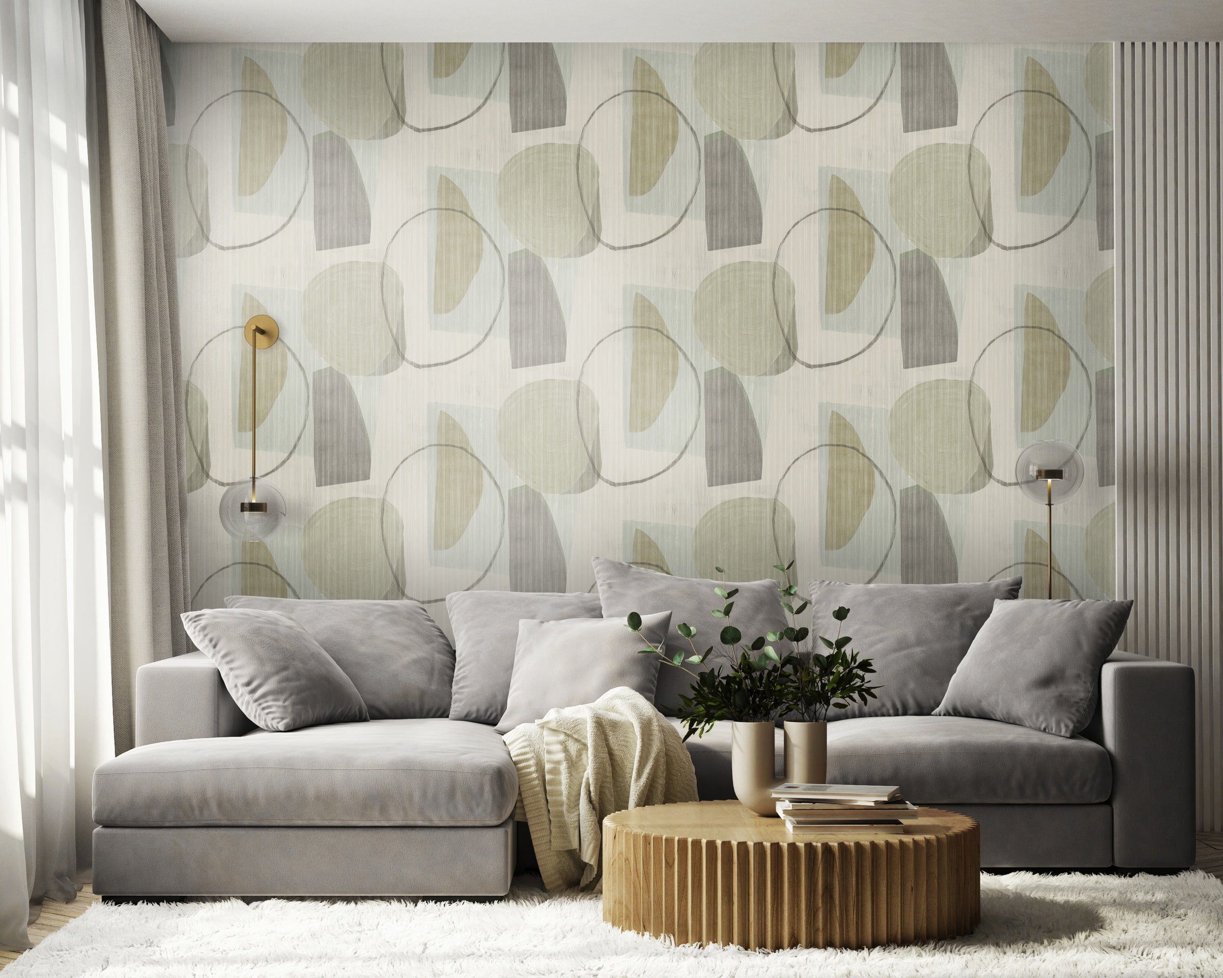 Hookedonwalls Aquarel Joyful 27721 behang sfeerbeeld