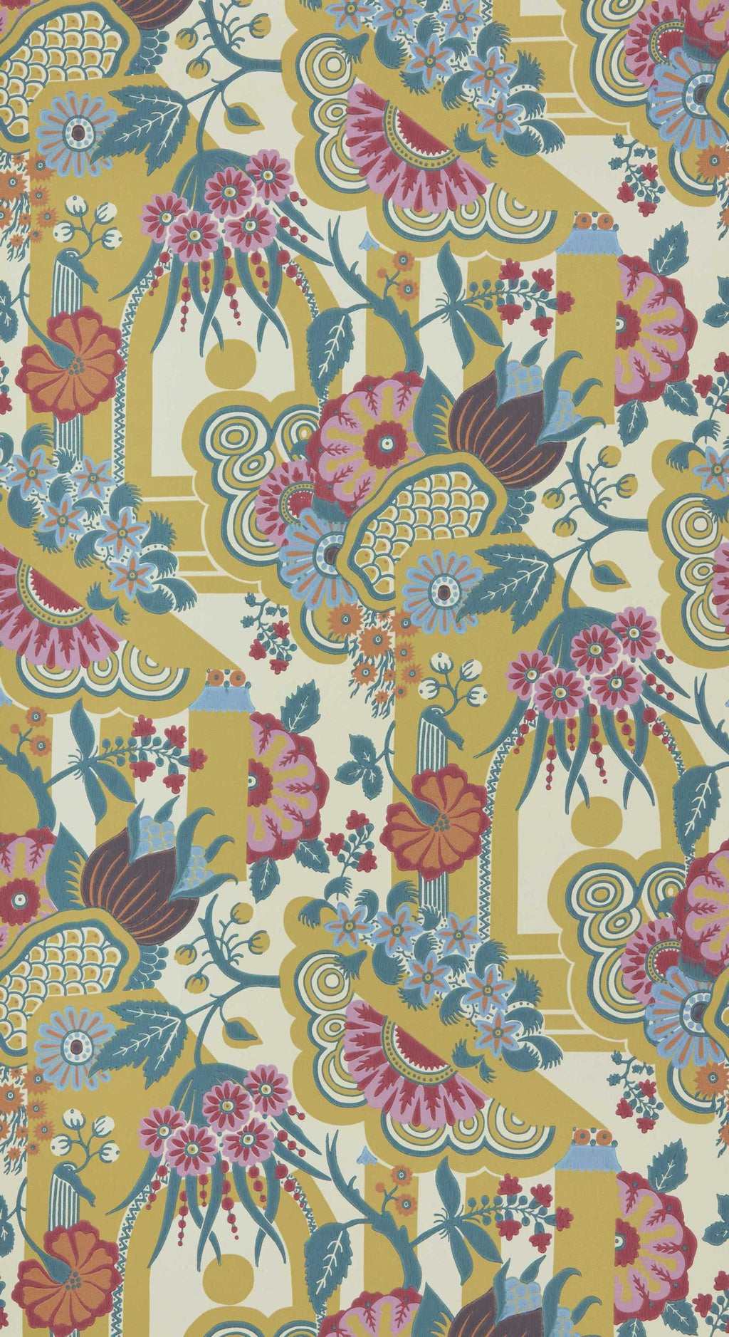 Hookedonwalls Young Traditionals Pineapple Garden 27820 behang