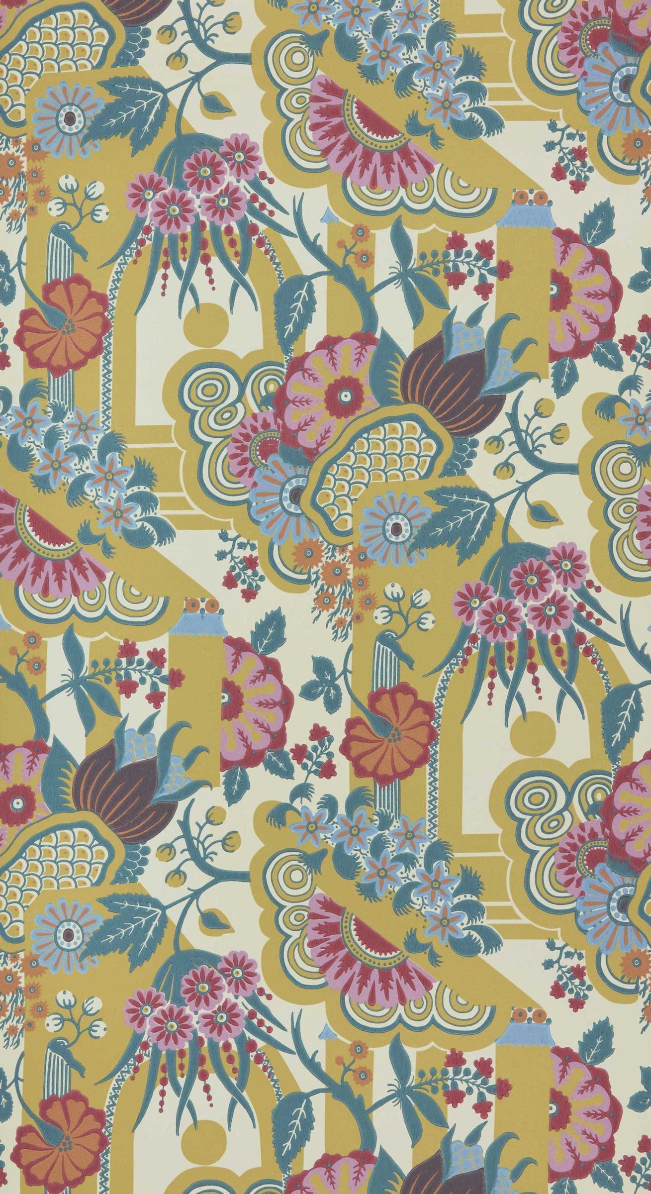 Hookedonwalls Young Traditionals Pineapple Garden 27820 behang