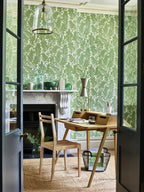 Hookedonwalls Young Traditionals Laurel Leaf 27830 behang sfeerbeeld